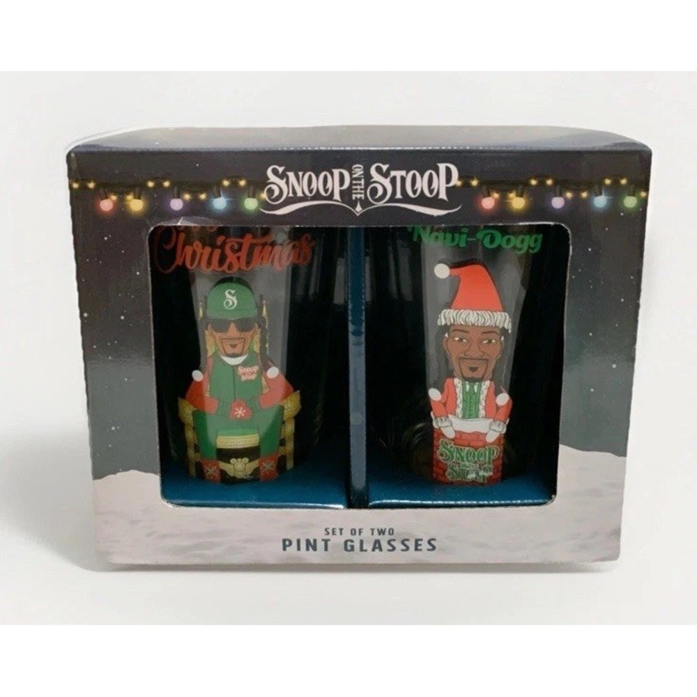 Snoop Dogg Snoop on the Stoop Christmas Pint Glass Set